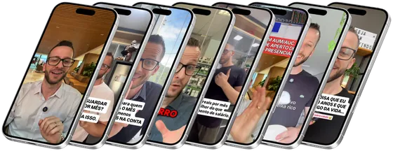 Eight short-form video formats shown on phones