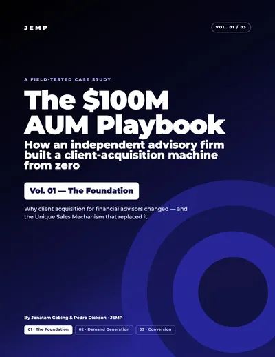 The $100M AUM Playbook, Vol. 01 cover