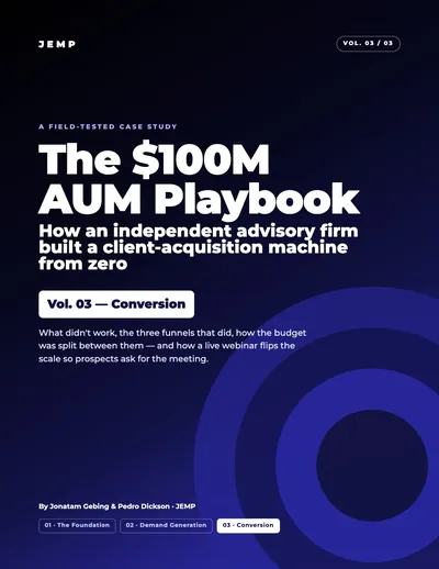 The $100M AUM Playbook, Vol. 03 cover